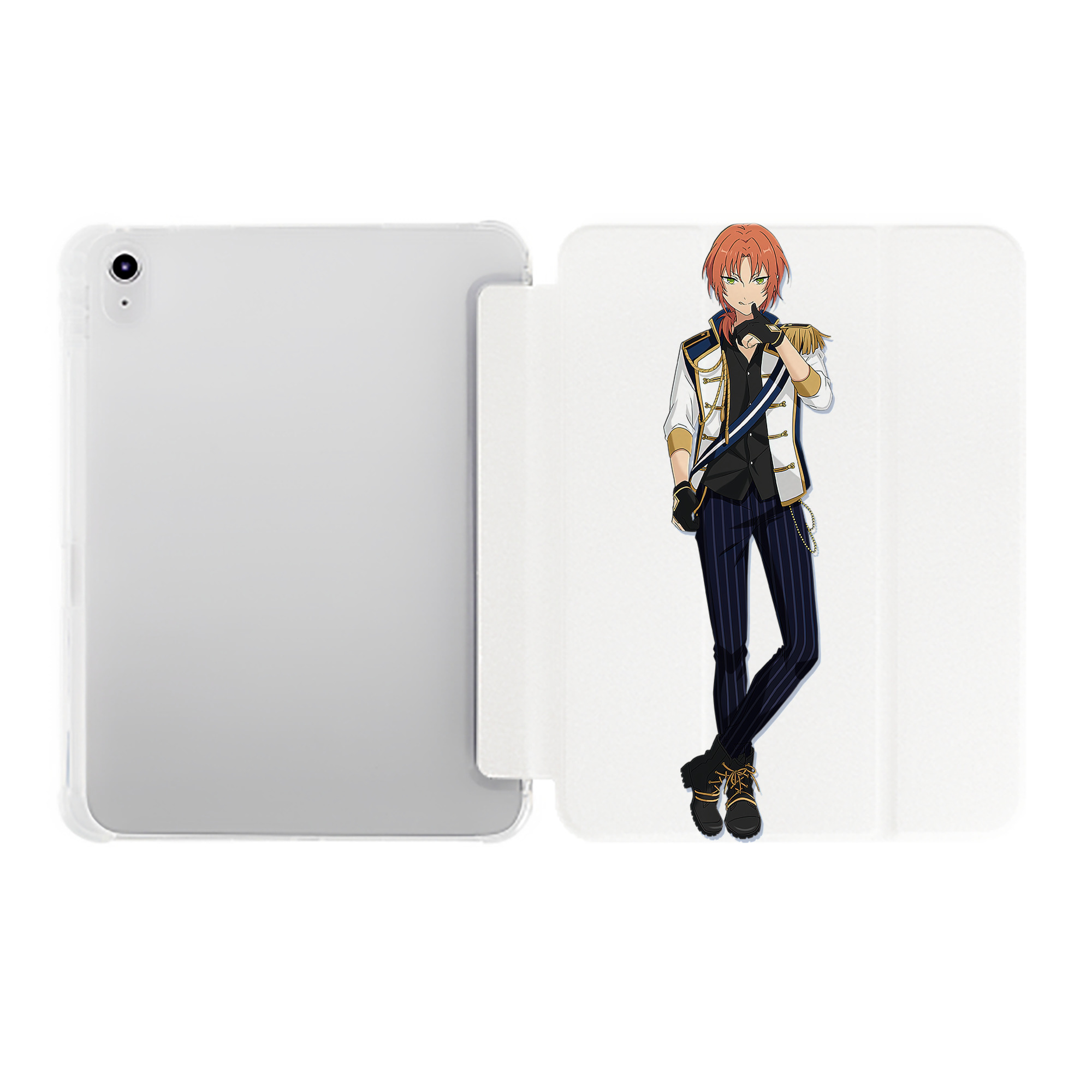 （画像用） あんさんぶるスターズ! Ensemble Stars IPad ケース ペン収納付き 三つ折りスタンド PUレザー×シリコン 対応機種9.5/10.5/10.9インチ